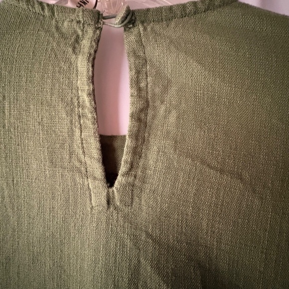 Ethnic Green Embroidered Pakistani Cotton Phiran 3/4 Sleeve Dress Women's Small - Picture 8 of 11